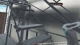 Work at height — controlled descent from the scaffold