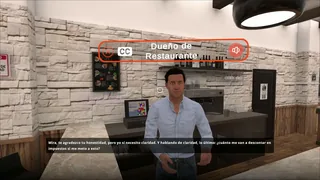 Conversational NPC — the restaurant owner