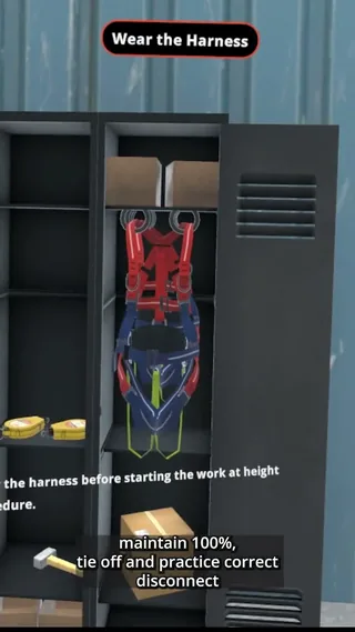 Personal Fall Protection Systems VR Training